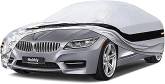 10 Layers Car Cover Custom Fit for BMW Z4 E85, E89, G29 (2009-2025), Waterproof All Weather for Automobiles, Outdoor Full Cover Sun Dust Rain Protection with Cotton. Silver