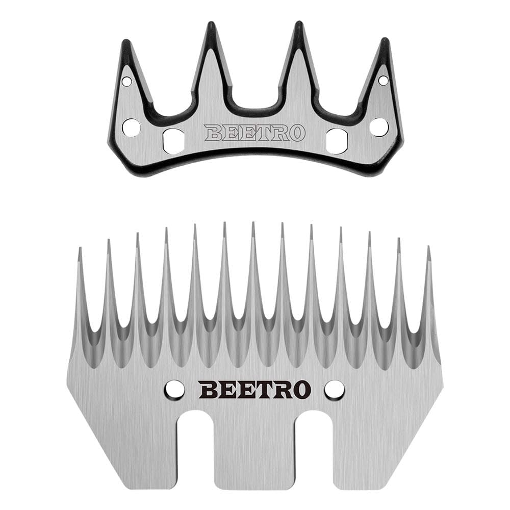 BEETRO Sheep Shears Replacement Blades, Professional Stainless Steel Clipper Blades for Sheep Alpacas Goats and More