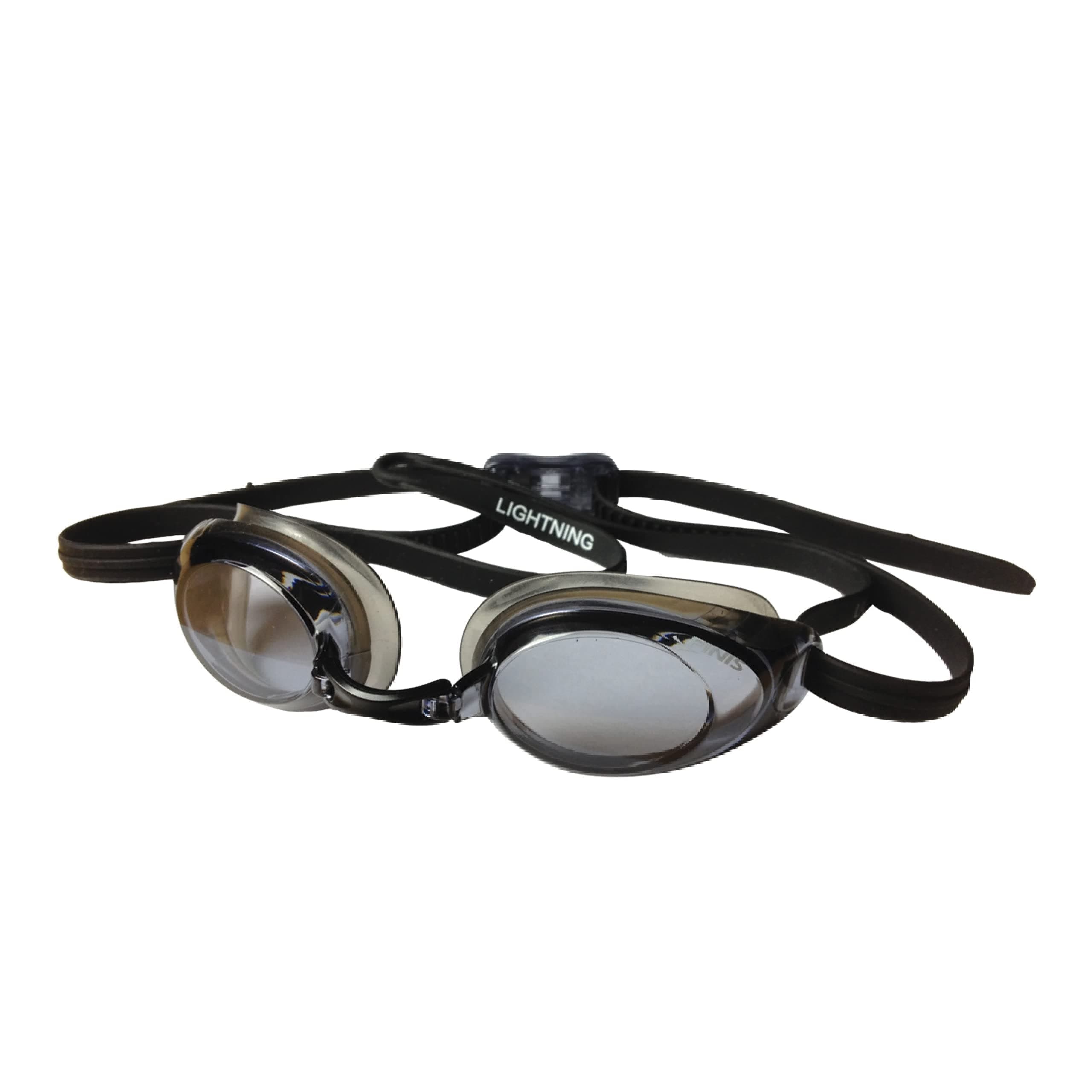Lightning Goggles - Competitive Swim Goggles for Women & Men - Adjustable Straps - With 4 Interchangeable Nose Pieces