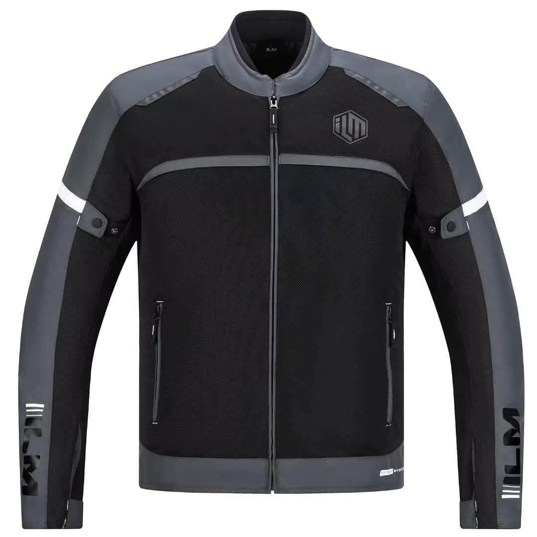 ILM Motorcycle Riding Jacket with Mesh CE Armor and Detachable Thermal Liner Dual Sport All Season for Men Model JAM1