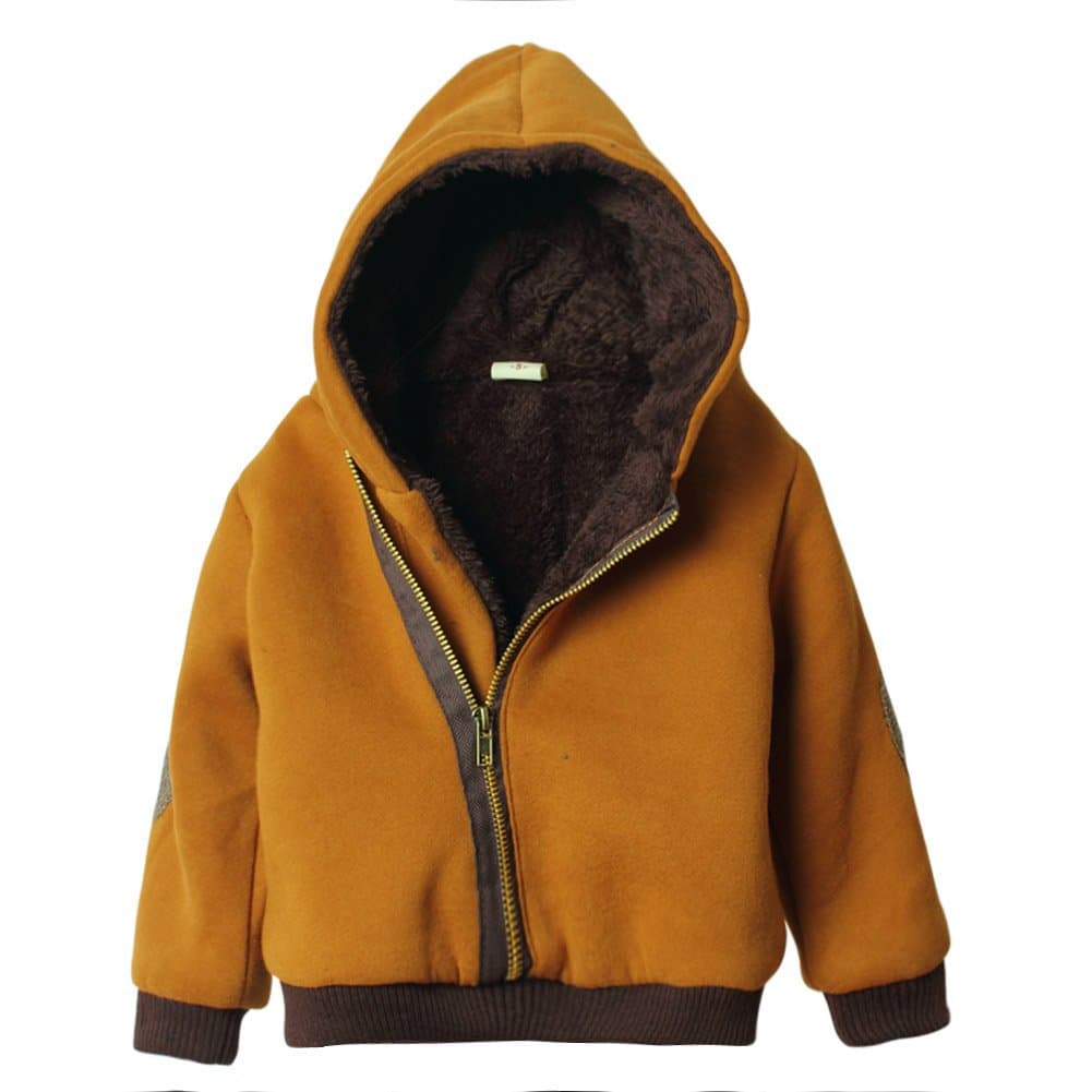 eTree Little Boys' Baby Fleece Hoodie Coats Zipper Outerwear Jackets