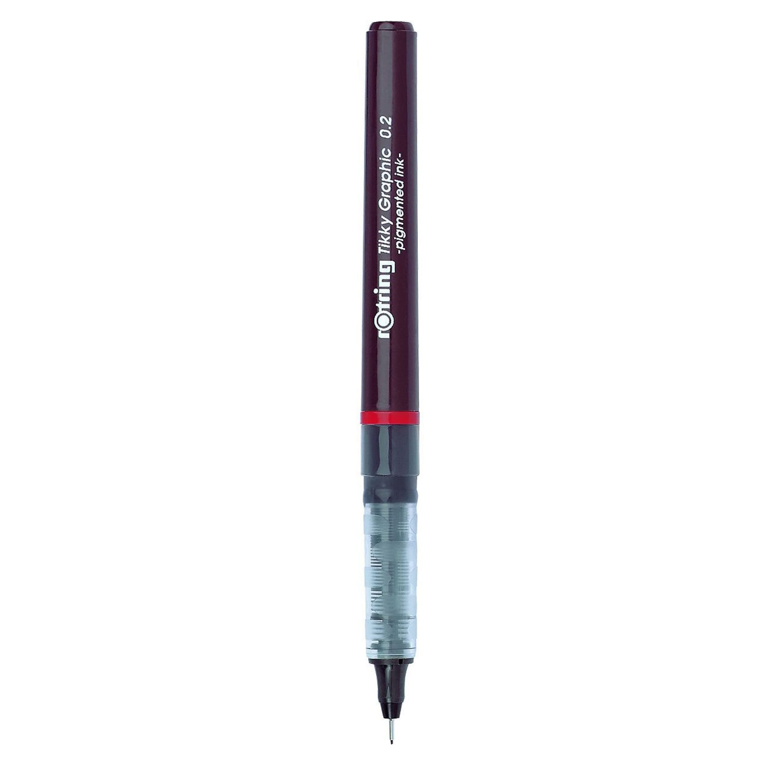 Tikky Fine Liner Fiber Tip Graphic Pen, 0.2 mm, Black Ink (1904752)