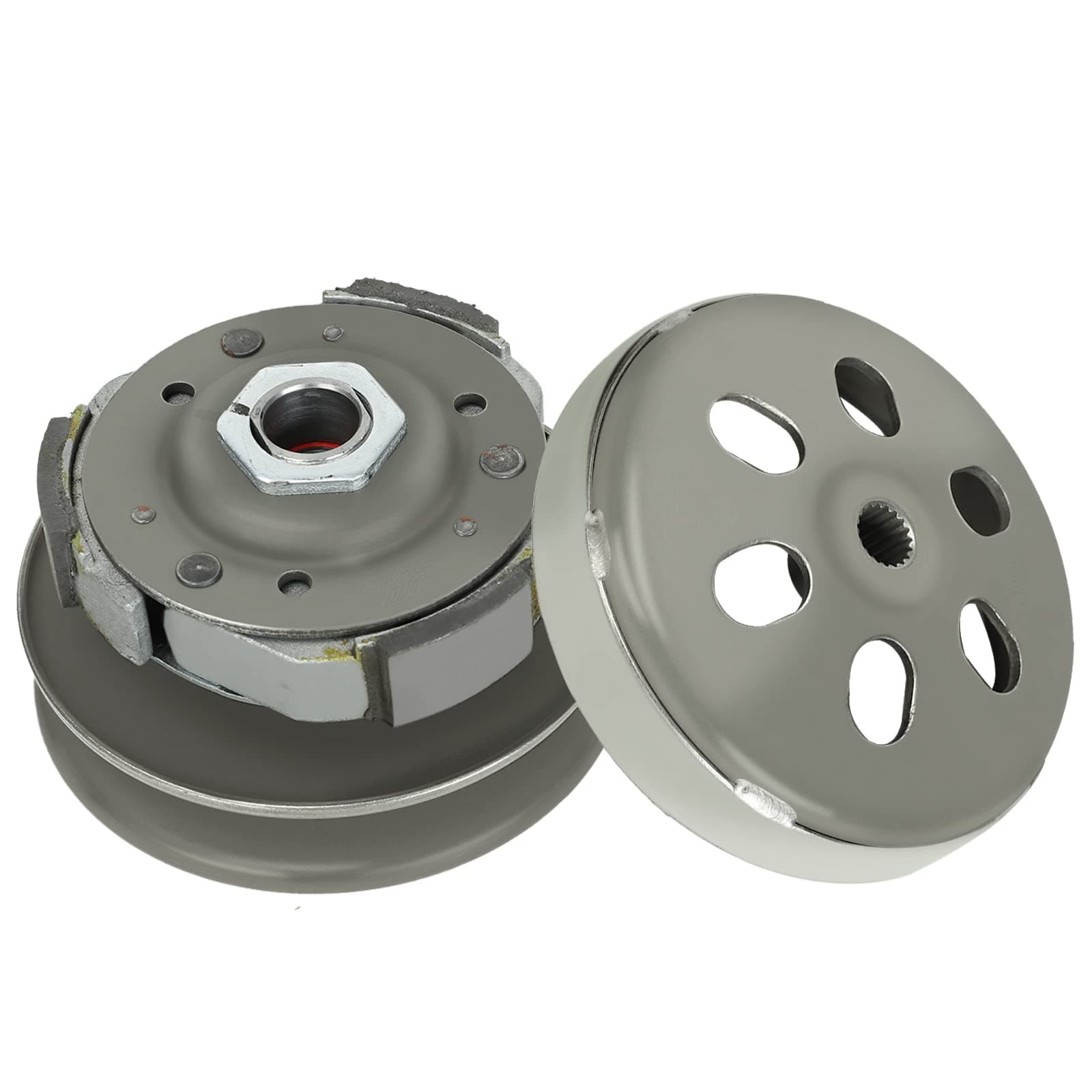 EASYBERG GY6 125CC 150CC Engine Rear Clutch Assembly Set 19 Spline Compatible with Auto 152QMI 157QMJ Scooter ATV Go Kart Moped Kazuma 125cc 150cc full auto ATVs