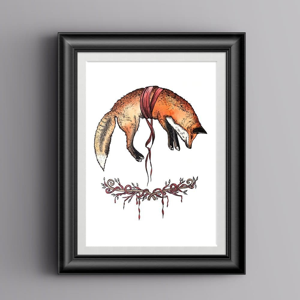 Fox Kitsune Art Print