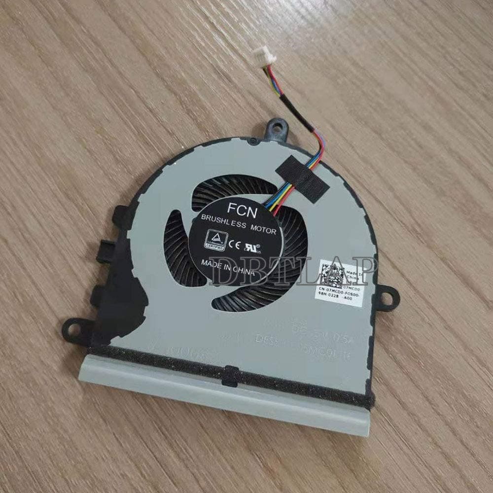 Laptop CPU Cooling Fan Cooler for DELL Inspiron 15-5575 15 5570 07MCD0 ​​DFS531005MC0T FK39 DC5V 0.5A Laptops Fans 15-5570 Series FCN cn-07MCD0 DC28000K7F0 DC28000K7Fo