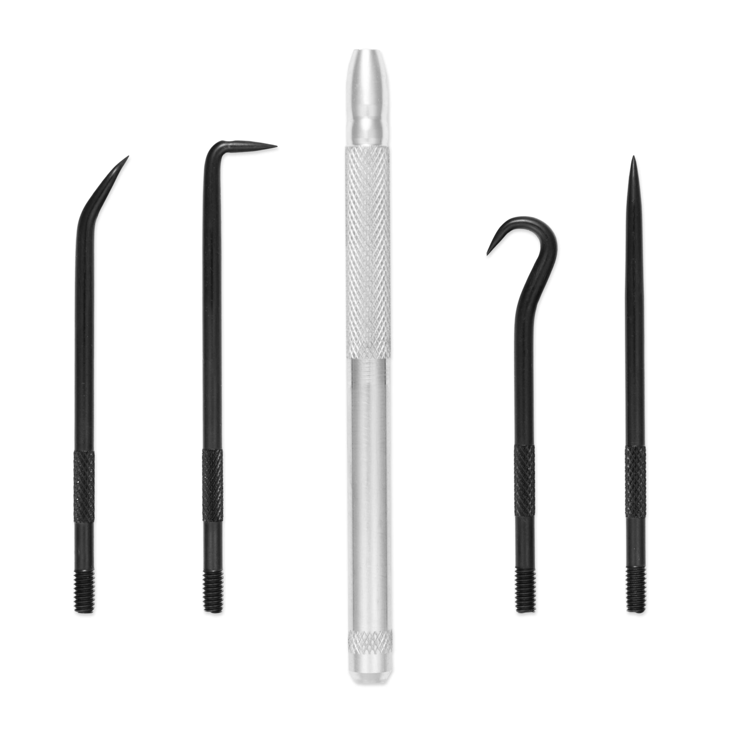 58-0223 5-Piece Interchangeable Pick Set | Incldued Tips: Hook, Straight, 90 Degree, Offset