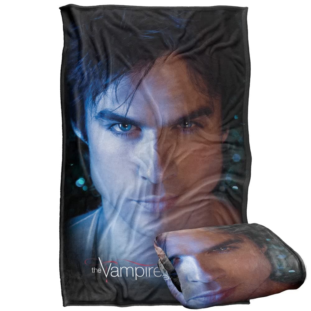 LOGOVISION Vampire Diaries Damon Eyes Silky Touch Super Soft Throw Blanket 36" x 58",Damon Eyes