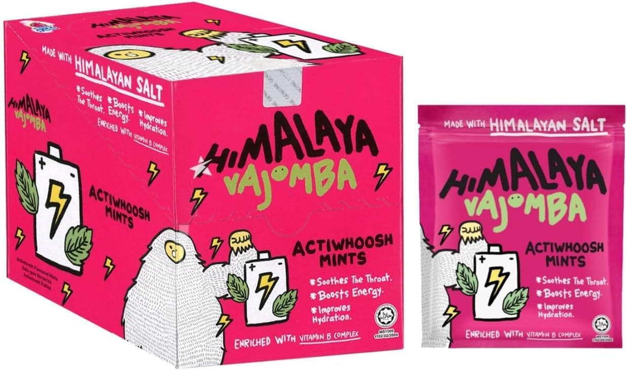 Himalaya Salt Candy (Pack of 12) (Actiwhoosh Mints)