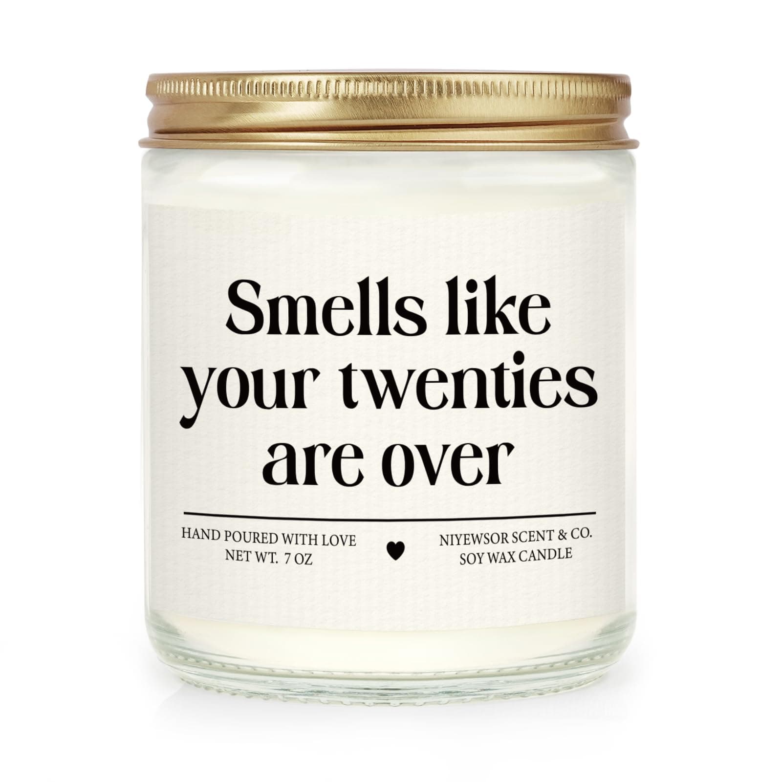 Niyewsor 30th Birthday Gifts for Women Men, Thirty Birthday Candle, 1996 30th Birthday Decorations for Her Him, 30 Year Old Bday Gifts for Friend, Sister, Wife, Husband, Handmade, 7oz