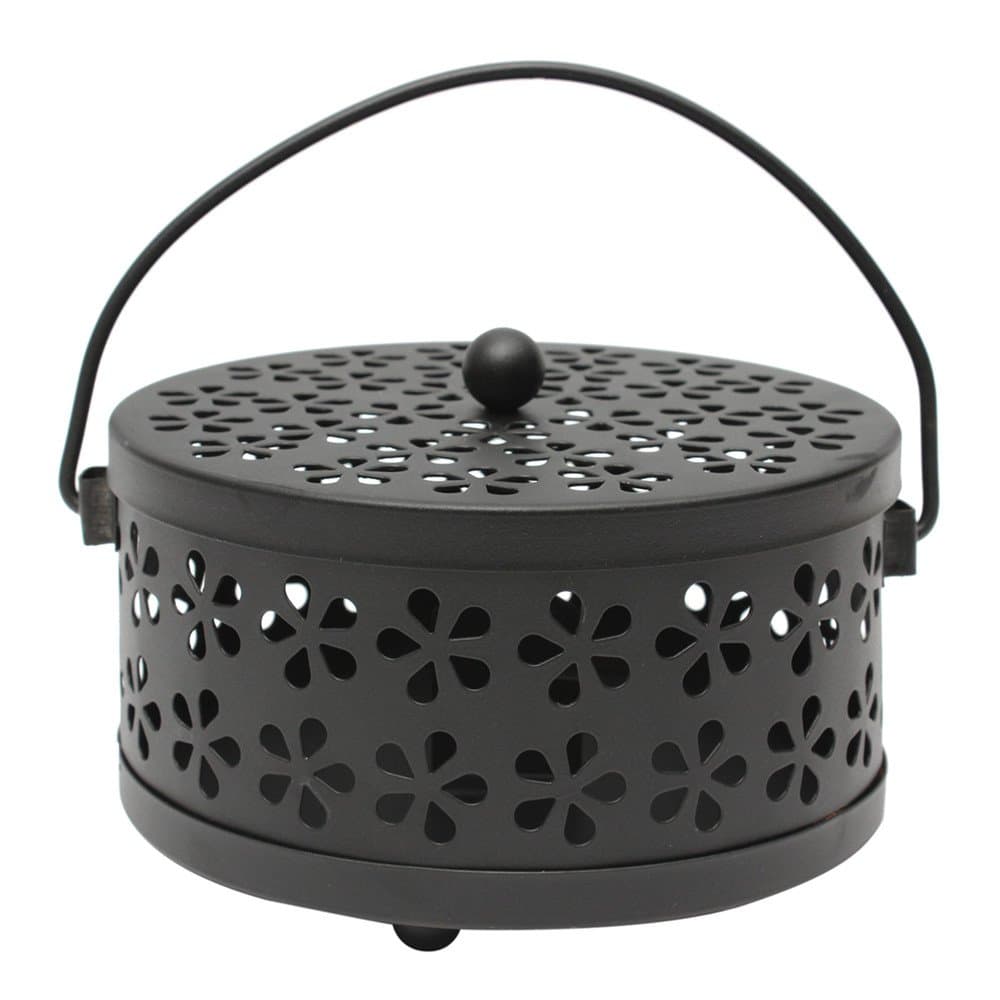 ZKG Galvanized Steel Mosquito Mozzie Coil Holder Burner Repellant Home Art Decor