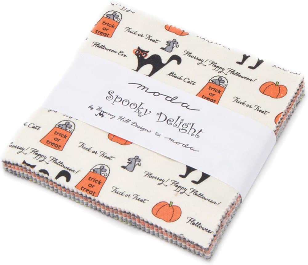 Spooky Delight Charm Pack (5") (2900PP) by Bunny Hill Desgins for Moda