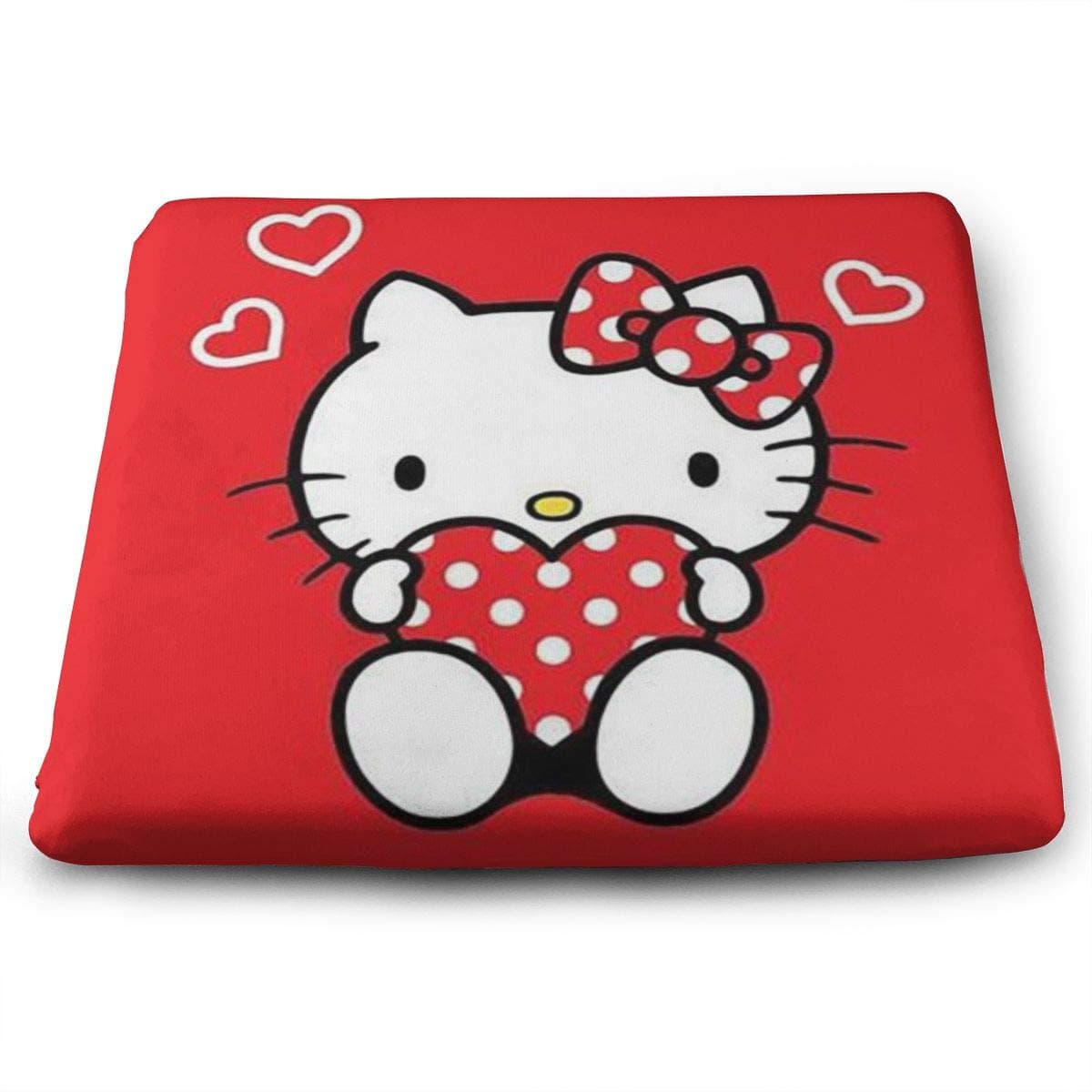 Memory Foam Seat Cushion/Chair Pad - Hello Kitty Red Love Portable Chair Cushion for The Car Or Office Chair