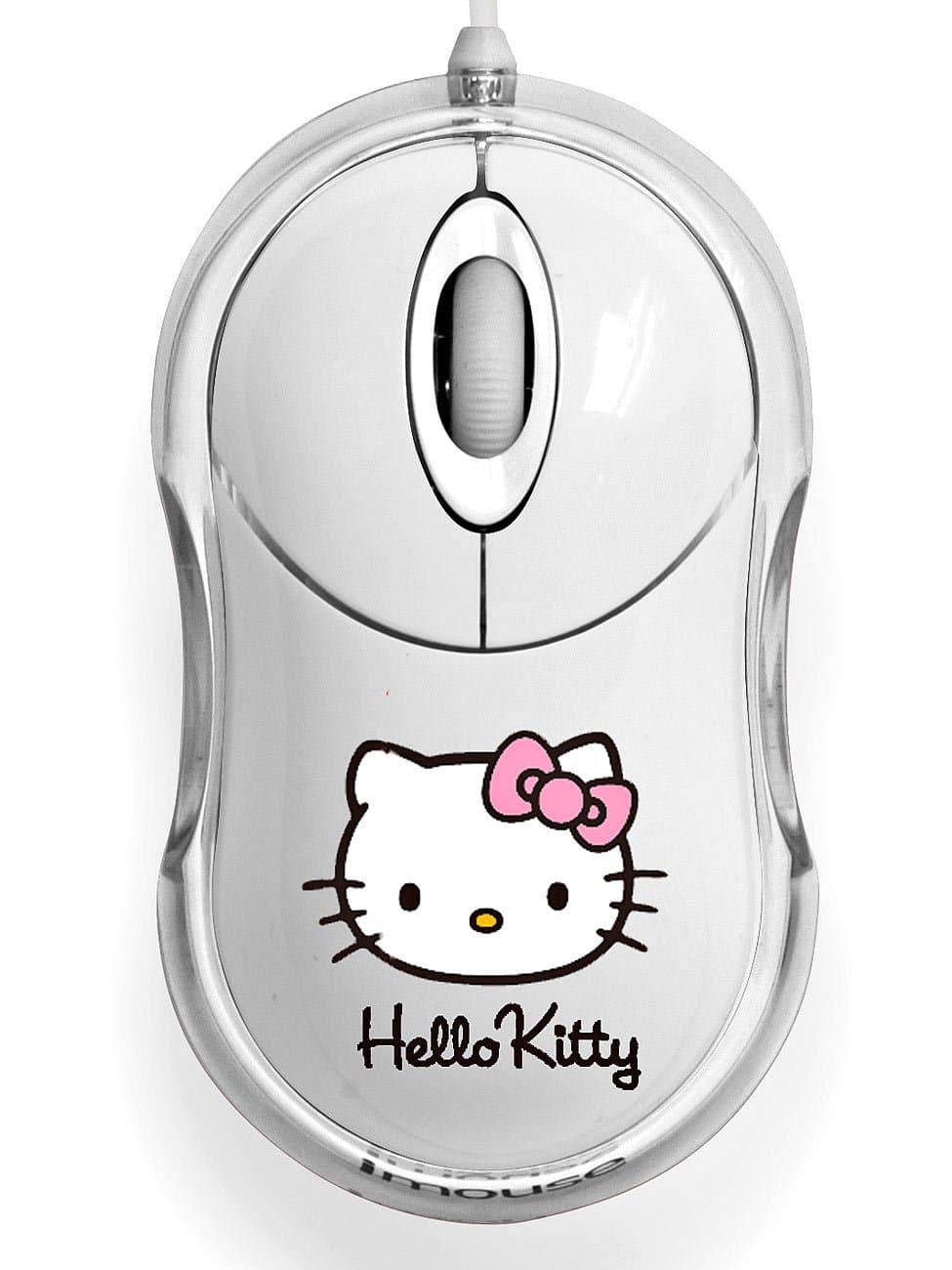 Bluestork Hello Kitty Bumpy USB Mouse - White