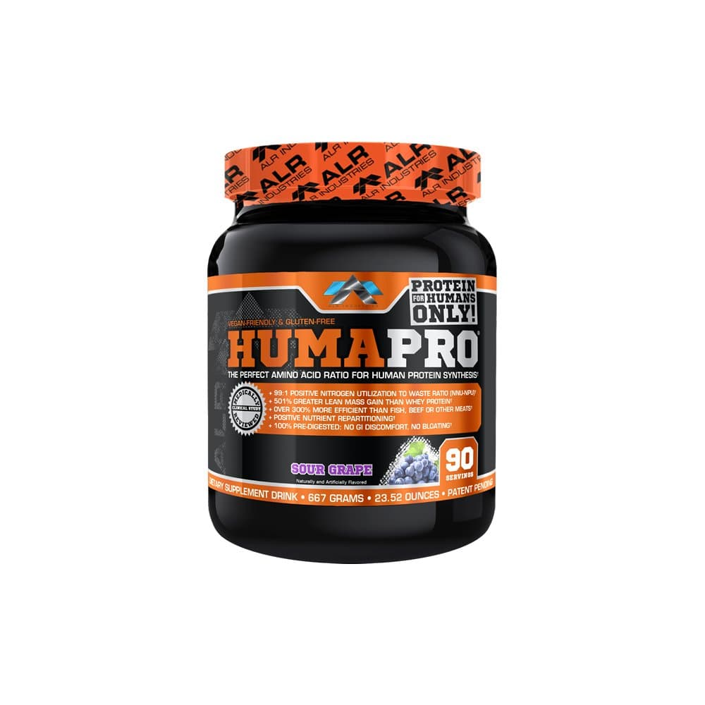 Humapro | Amino Acids Protein Matrix for Humans | 99% Utilization for Lean Muscle | Vegan, Gluten Free | 667g / 90 Servings (Sour Grape)