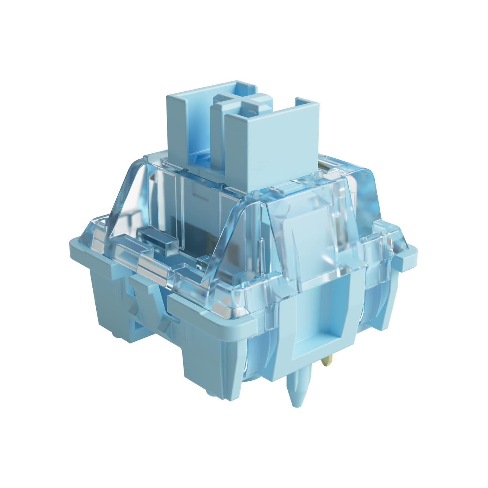 【Domestic Genuine Product】Akko V3 Cream Blue Pro Switches (3rd Generation) 45gf Actuation Force Tactile 5 Pin Compatible with Mechanical Keyboard Dustproof Stem Included 45pcs