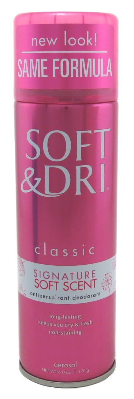 Soft & Dri Aerosol Antiperspirant Deodorant, Soft Scent 6 oz (Pack of 3)