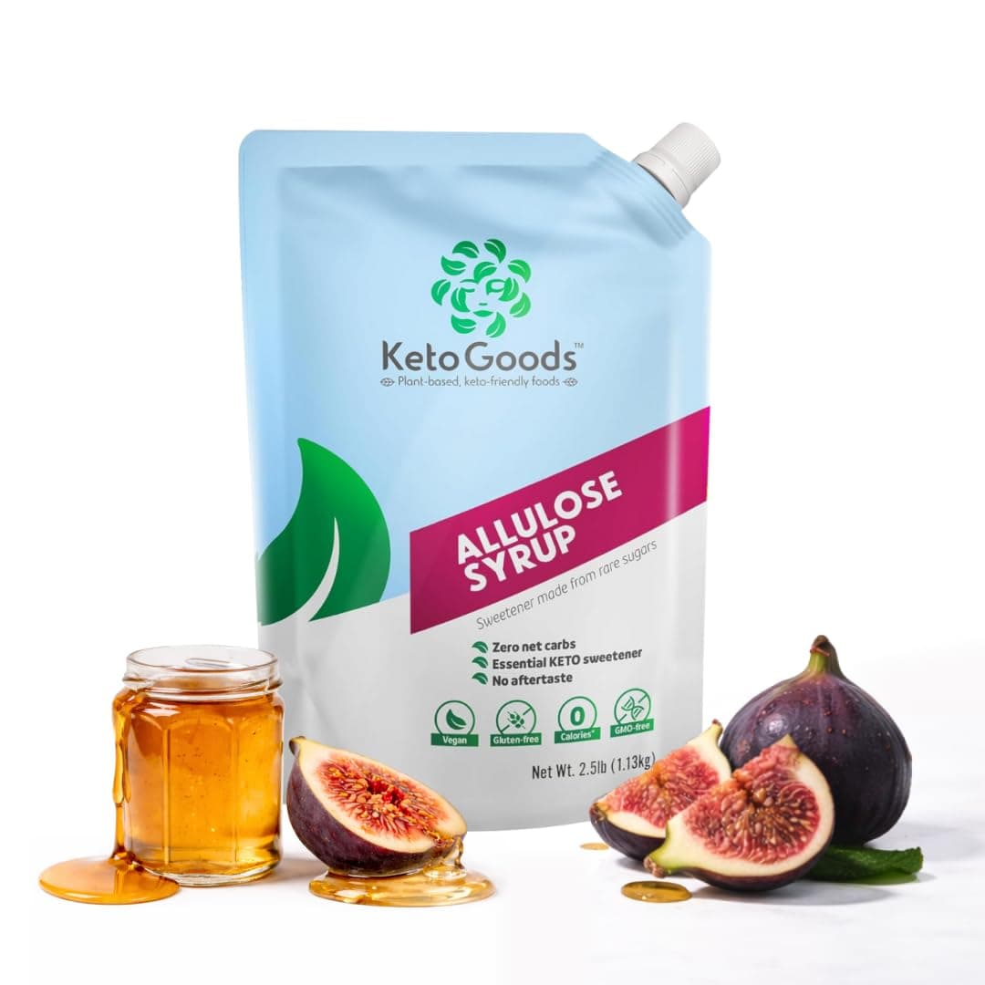 Keto Goods Allulose Simple Syrup: No carbs/calories, friendly, No glycemic impact (2.5lb)