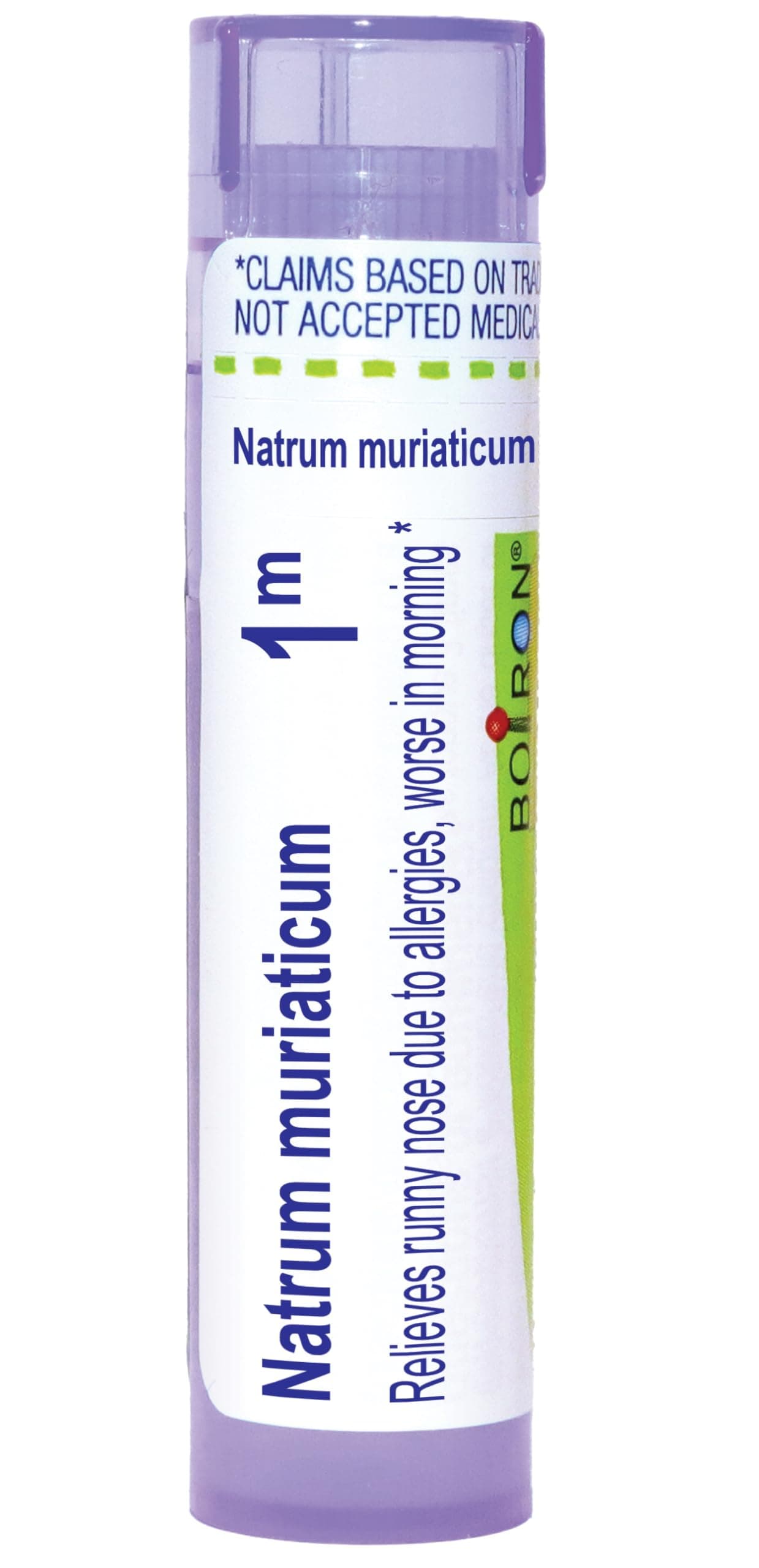 Natrum Muriaticum 1M for Runny Nose Due to Allergies - 80 Pellets