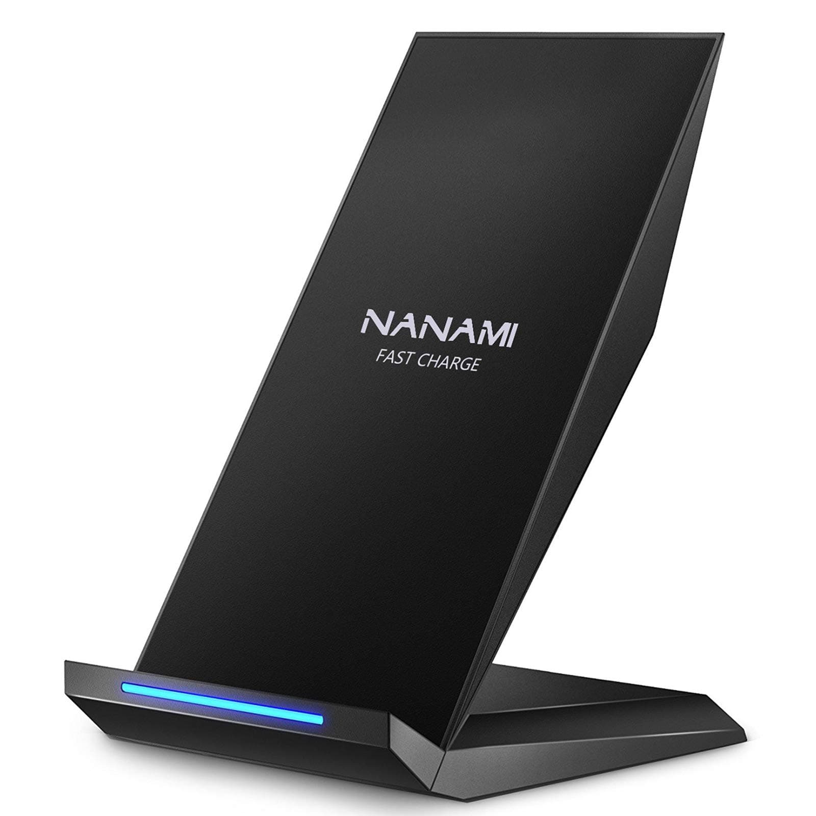 Fast Wireless Charger, NANAMI Wireless Charging Stand Compatible iPhone 17/17 Air/16/15/15 Pro/15 Plus/15 Pro Max/14/13, Nightstand Phone Charger Dock for Samsung Galaxy S26/S26+/S25/S24/S23/S22