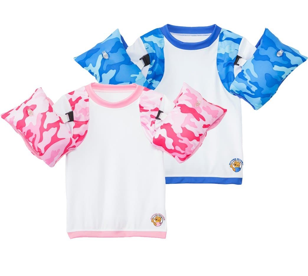 Kids Floaties (Water Wings) - Arm Bands/UPF 50+ Swim Shirt Combo Kids Floatation Device …