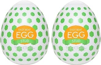 Egg Disposable, One Time Use, Super Stretchable Male Masturbator Sleeve, Stud (Pack of 2)
