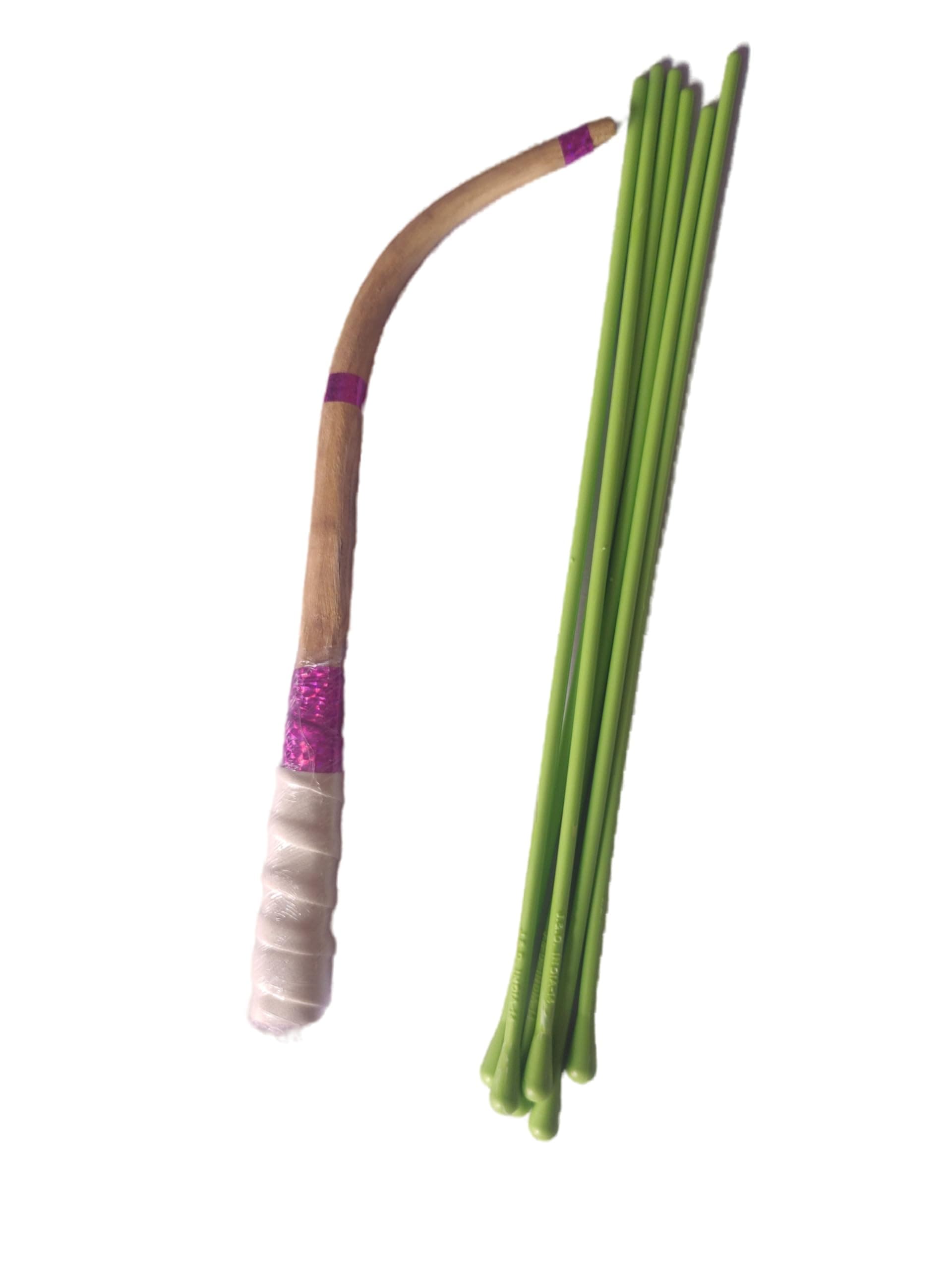 Punjabi Dhol Beaters Pair | Professional Dagga and Tilli Set (1 + 3) | Dholak Drum Sticks for Bhangra and Dhol Playing in Weddings,Festivals and Functions