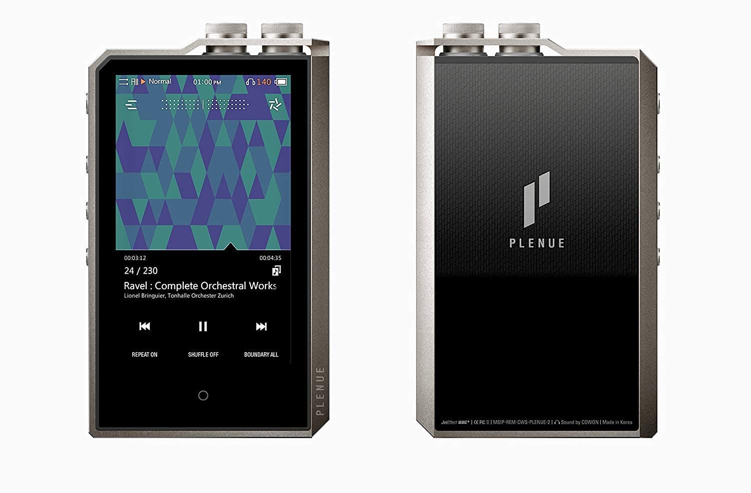 COWON PLENUE 2 AK4497EQ DAC 24bit/192kHz DSD128 128G APE High Resolution Lossless HiFi Music Player