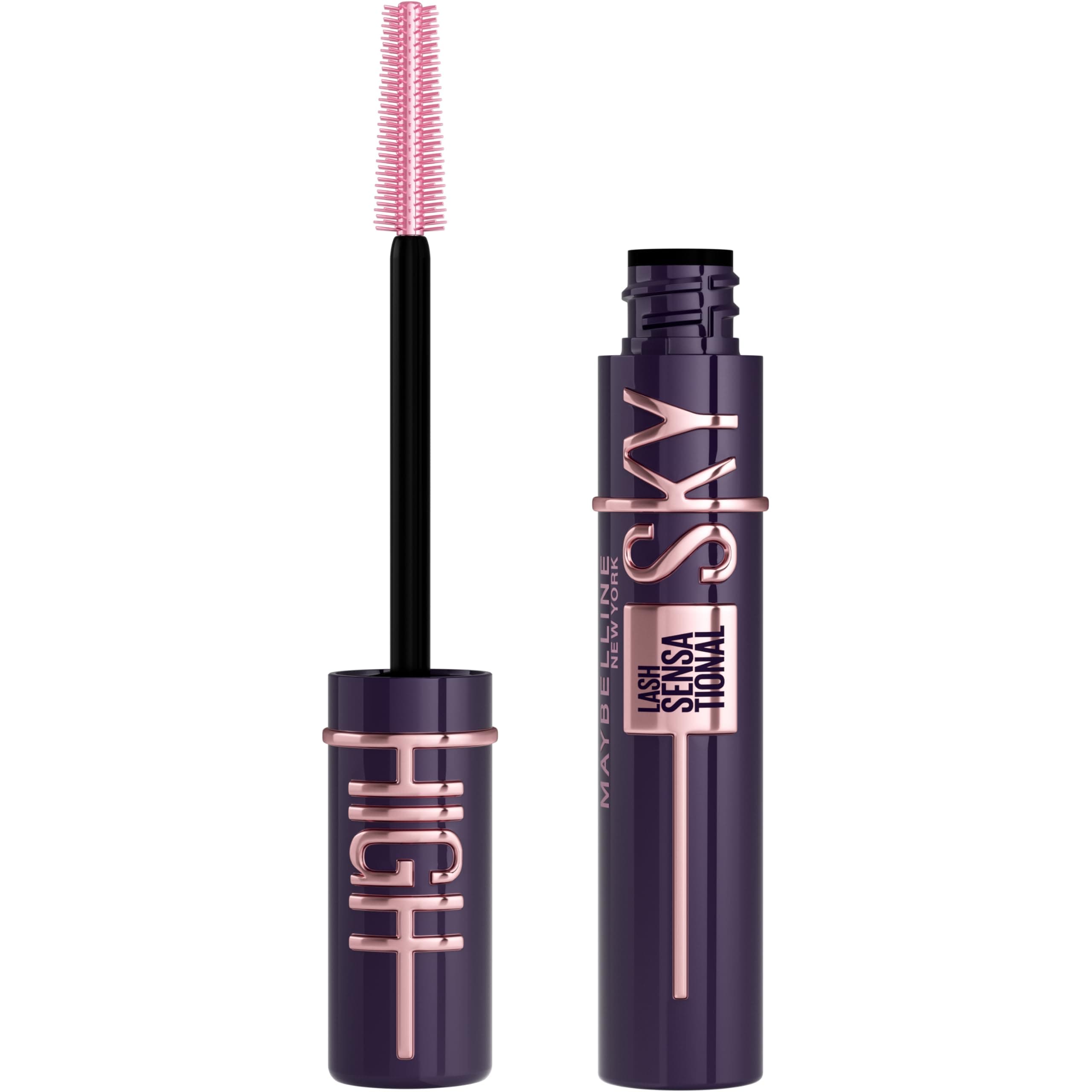 New York Lash Sensational Cherry Sky Dark Purple Mascara for Eye-catching Eye Make-Up, Extreme Length & Full Volume, Intense Look, Sky High, 7 ml
