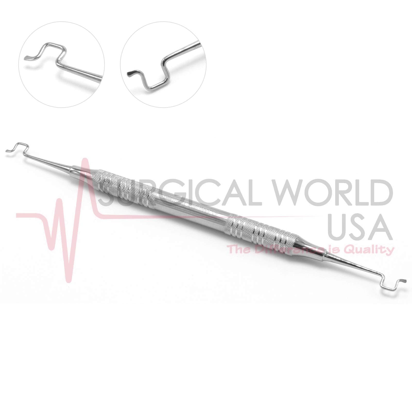Twirl On Ligature Orthodontic Elastic Placing Applicator Scaler