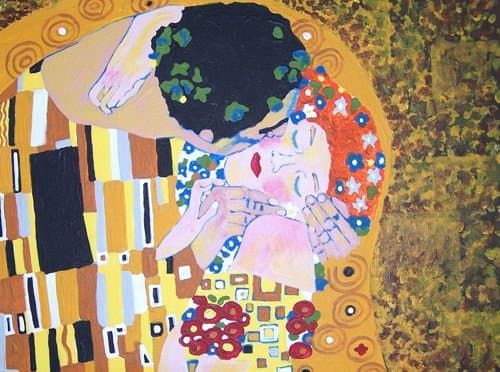 Gustav Klimt THE KISS Value Acrylic Painting Kit 11 x 14