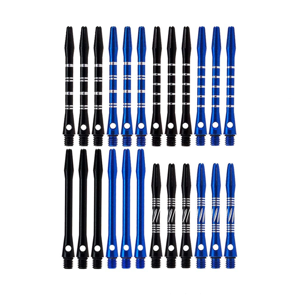 2BA Thread Aluminum Dart Shafts 24 Pack with Rubber O-Rings, Dart Accessories Kit for Steel Tip Darts and Soft Tip Darts