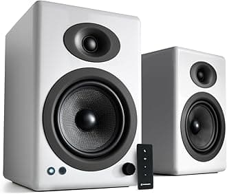 Audioengine A5+ 150W Powered Home Music Speaker System for Studios, Home Theaters, Bookshelfs, Gaming