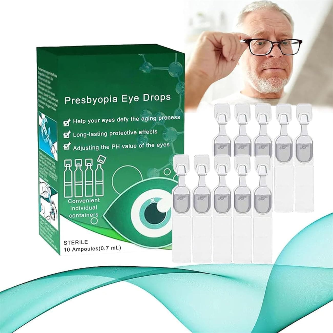 Seurico Presbyopia Eye Drops,Optivipro Presbyopia Eye Drops,Optivipro Eye Drops,Presbyopia Recovery Treatment Eye Drops,Presbyopia Vision Recovery Eye Drops,Brightening Eye Drops for Dry Eye (1 Pcs)