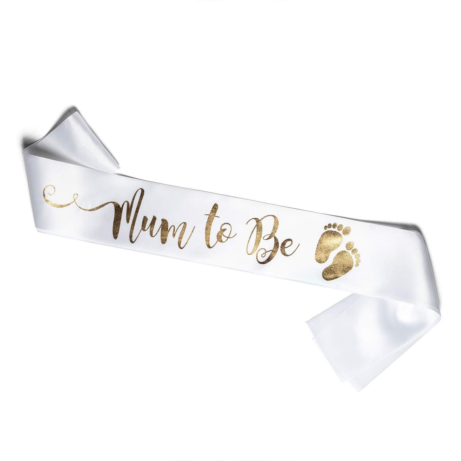 Sash for a Future Mum to wear at her Baby Shower (White Mum)