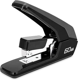 Heavy Duty Staplers Office, Effortless Ergonomic Design Stapler, 60 Sheet Capacity(Deli0465)