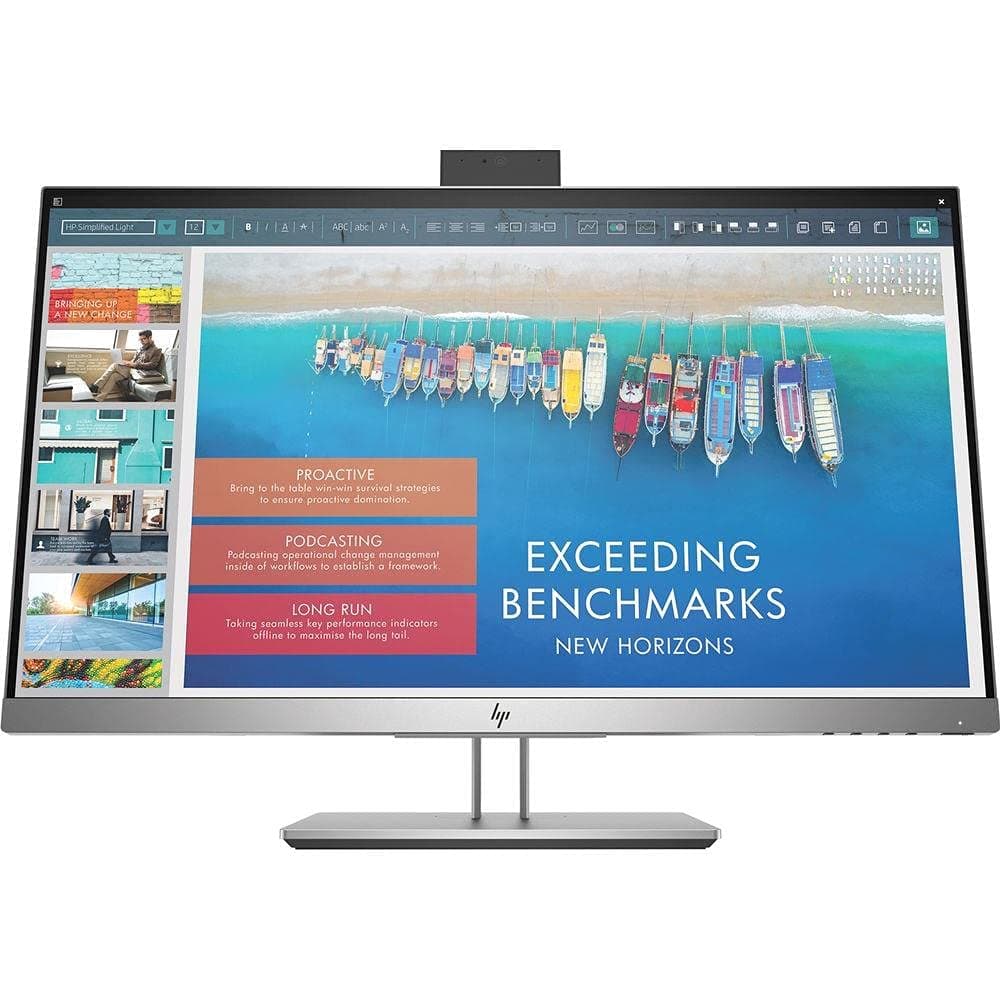 HP 23.8’’ (60.45 cm) EliteDisplay E243d FHD IPS LED Backlit Anti-Glare Monitor with in-Built Docking Station (Black/Silver)