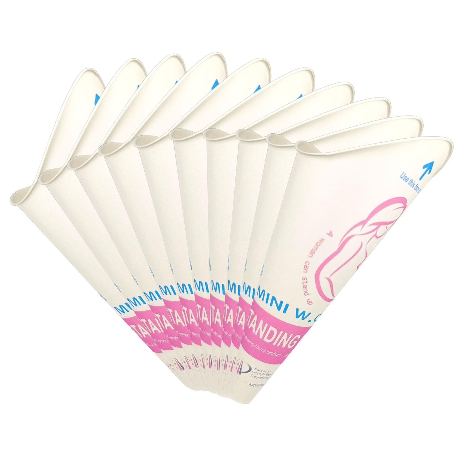 Female Urination Device, TENINE Portable Sanitary Funnels for Women-Lightweight Discreet Travel Urinal Funnel Lets You Pee Standing Up, for Outdoor Activities, Camping, Hiking