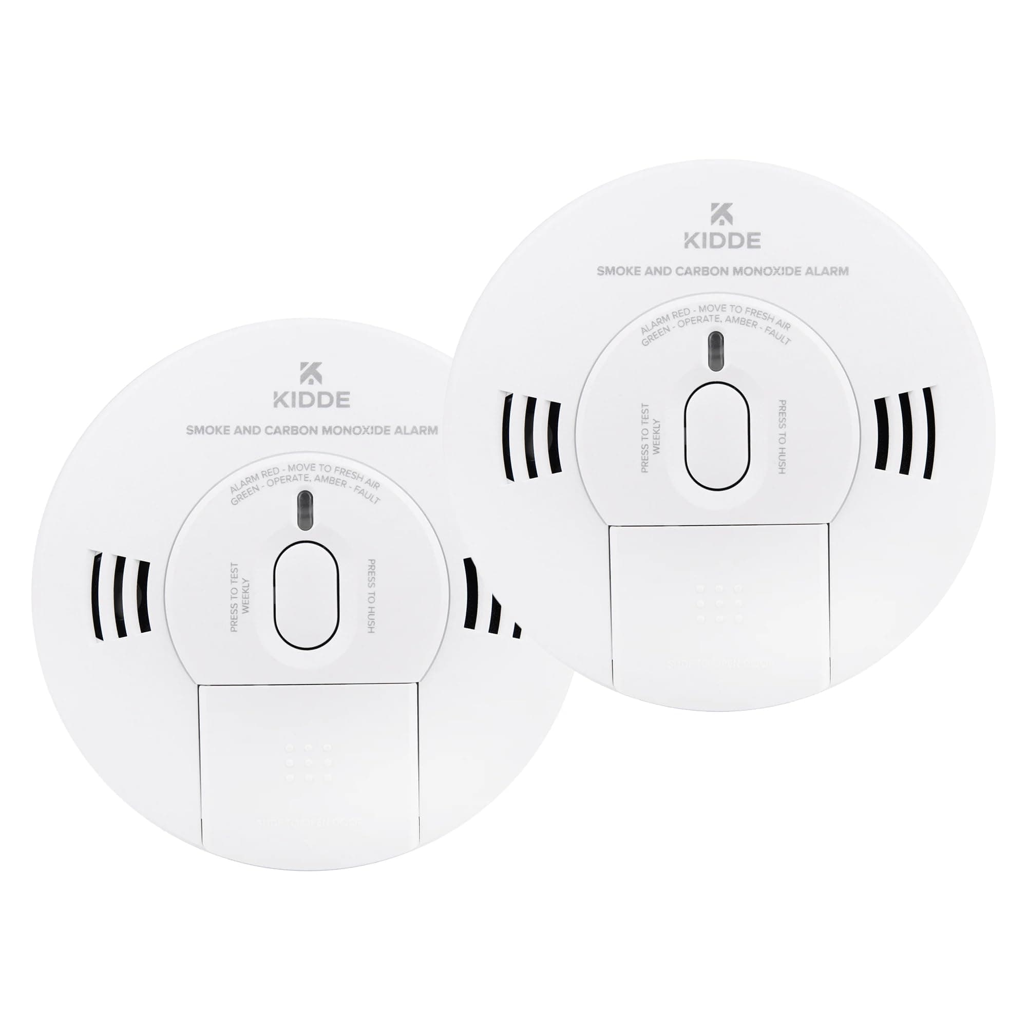 Kidde 10SCO Combination 10 Year Life Carbon Monoxide and Smoke Alarm Twin Pack
