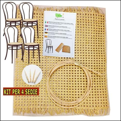 4x Repair and Replacement Kits for cane webbing Seats