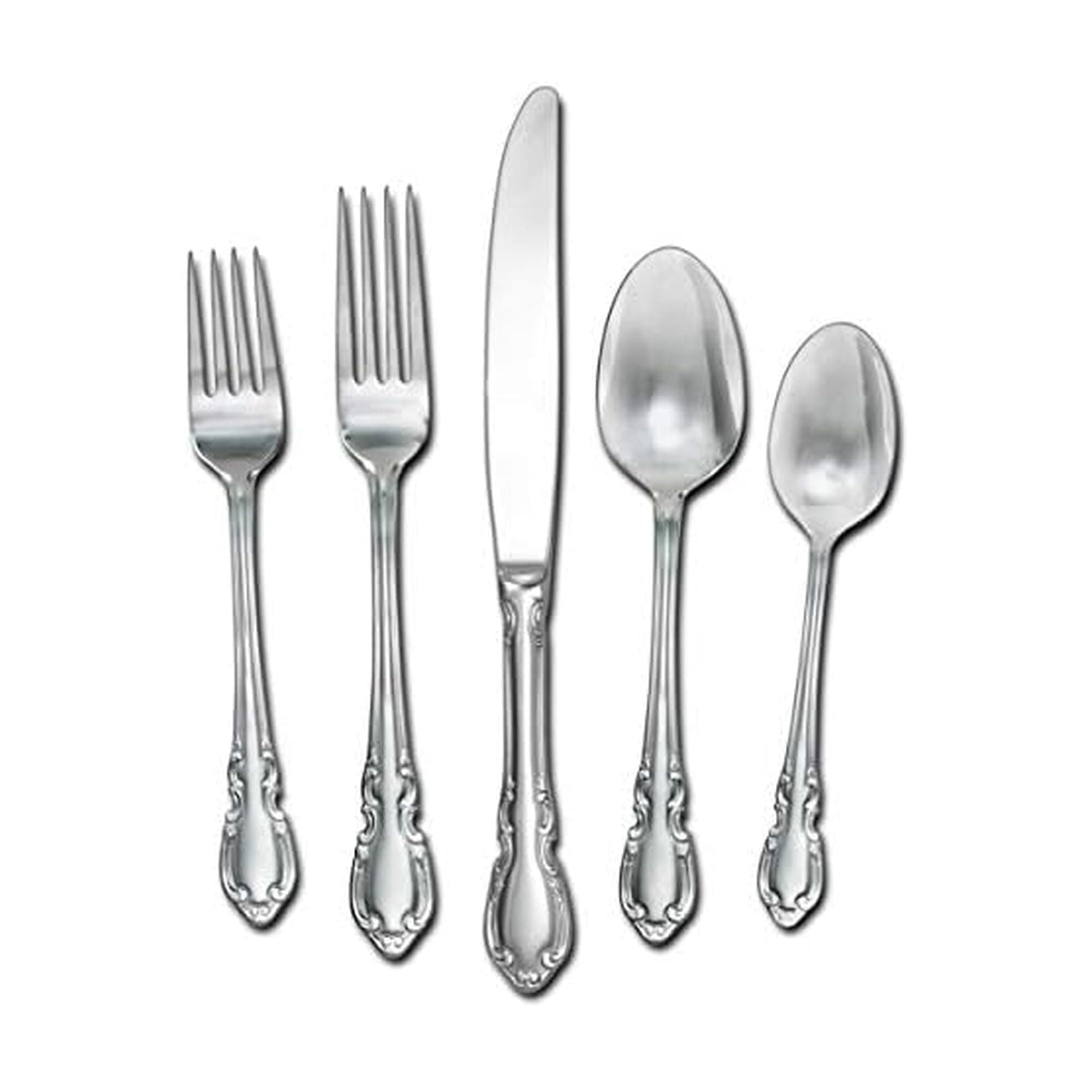 Pfaltzgraff Vienna Everyday Flatware Service for 4, 20 Piece Set, 18/0 Stainless Steel, Silverware Set