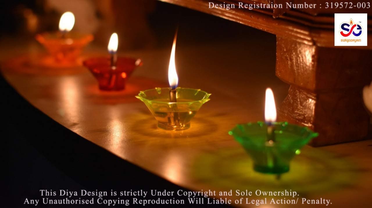 Suryodayam Plastic Diya (Multi)