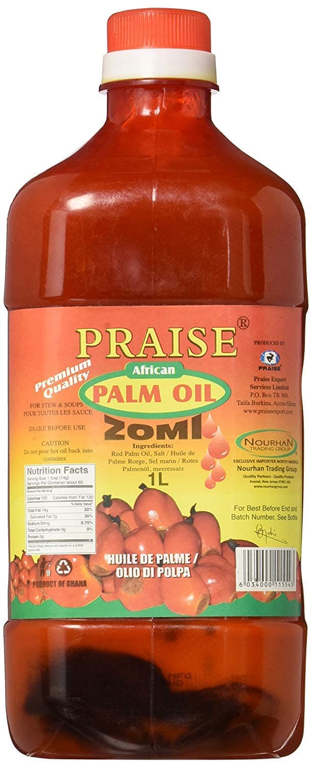 Praise Red Palm Oil, 1-Litre - Zomi - PACK OF 4