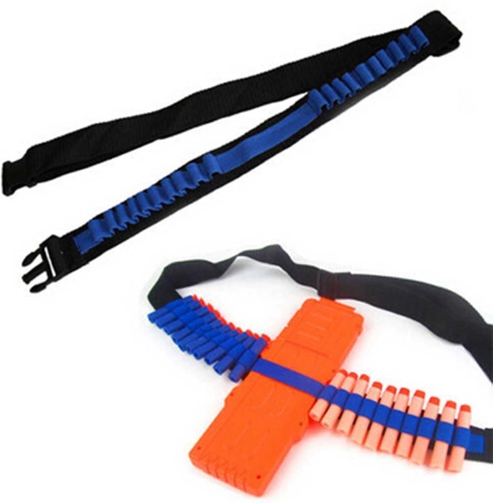 BOROLA-B Toy Gun Bullet Shoulder Strap Darts Bandolier Kit Ammo Storage Holder Compatible for Elite Nerf N-Strike Blasters(N-Strike Elite Bandolier Kit)
