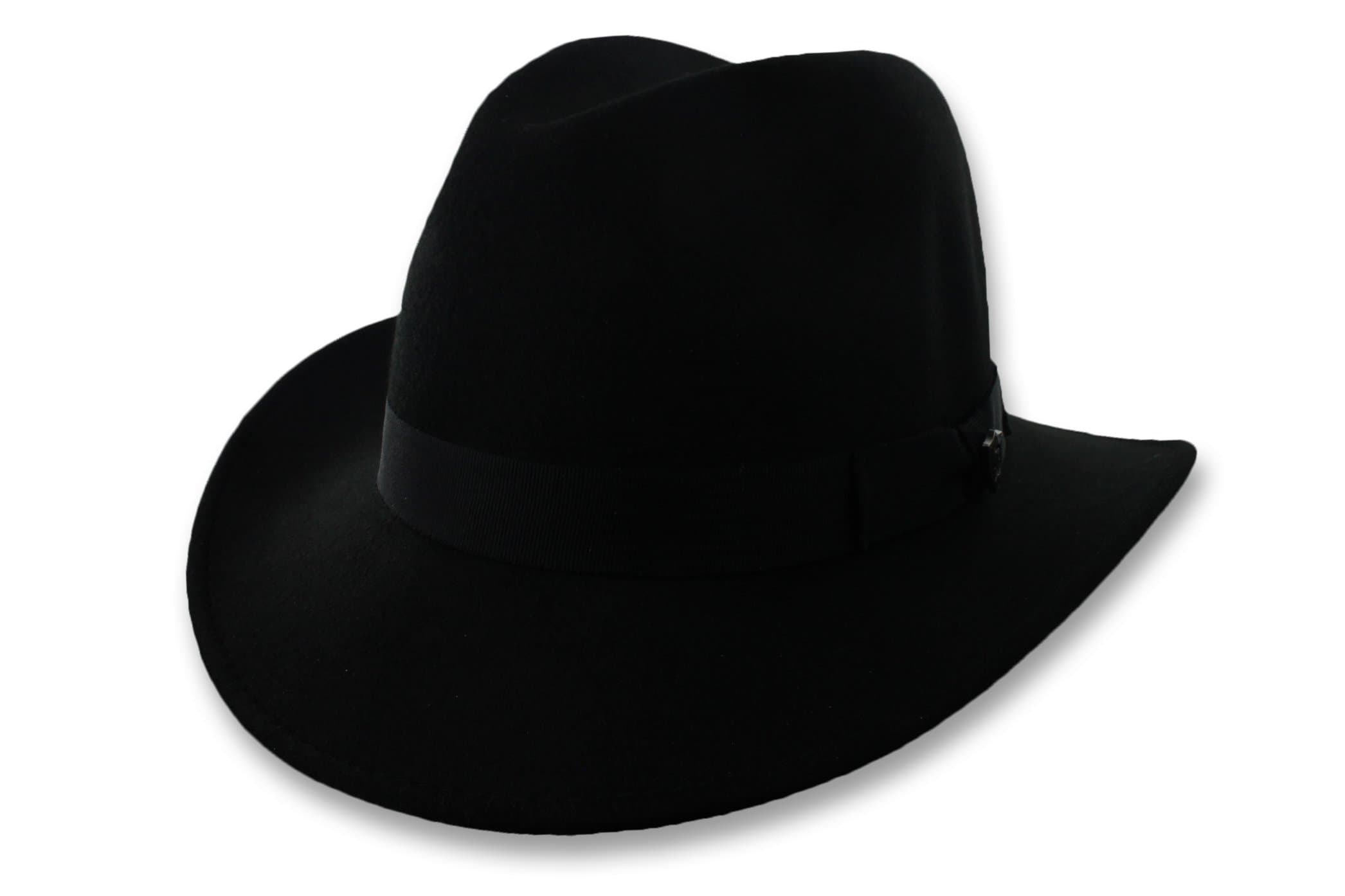 DPC 1921, Black Ultra Felt Safari Outback Hat, Water Repellent