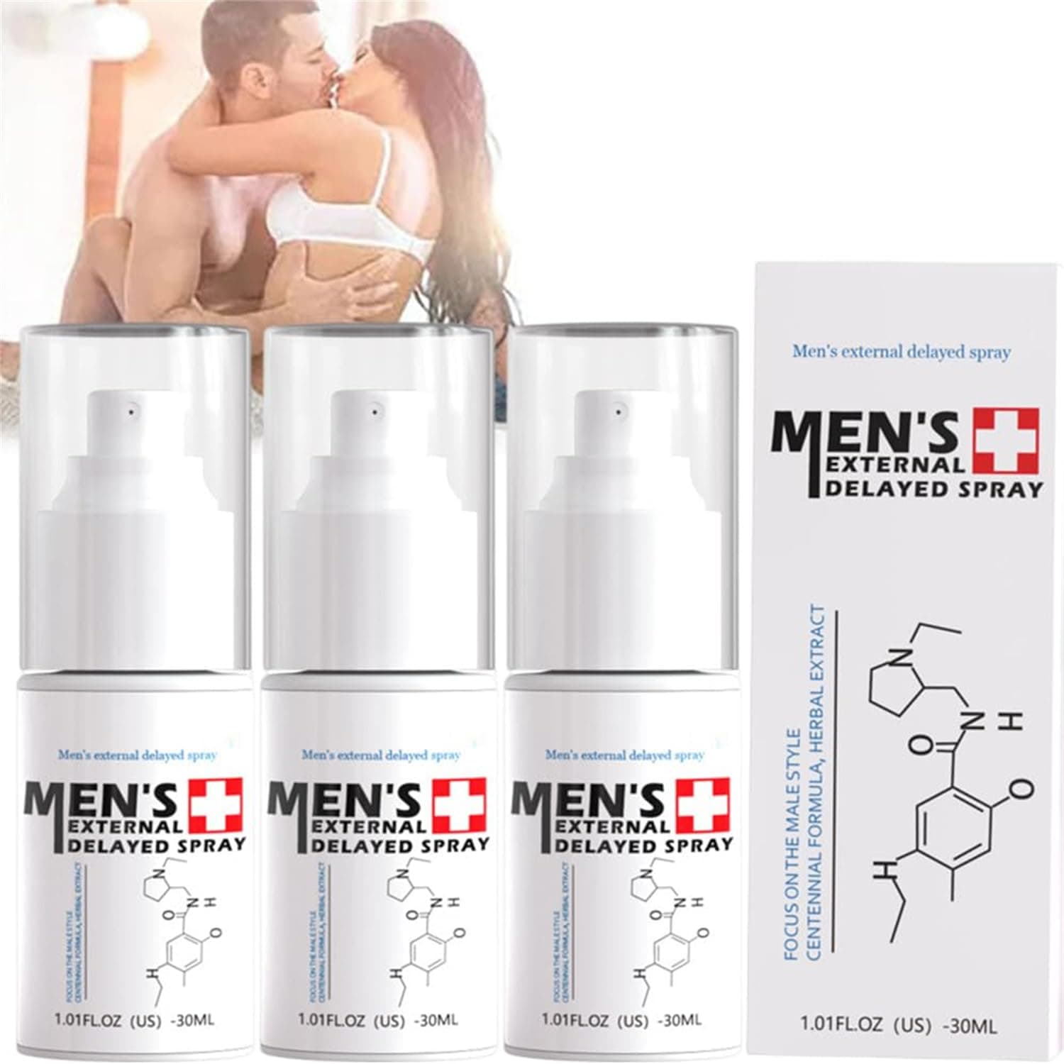 JJLBRO Men’s Long Lasting Delay Stronger Spray,Men's External Delayed Spray,Men's Enhancer Spray,Men's Delayed Spray,Improve The Quality of Love and Make Her Love You More (3 Pcs)
