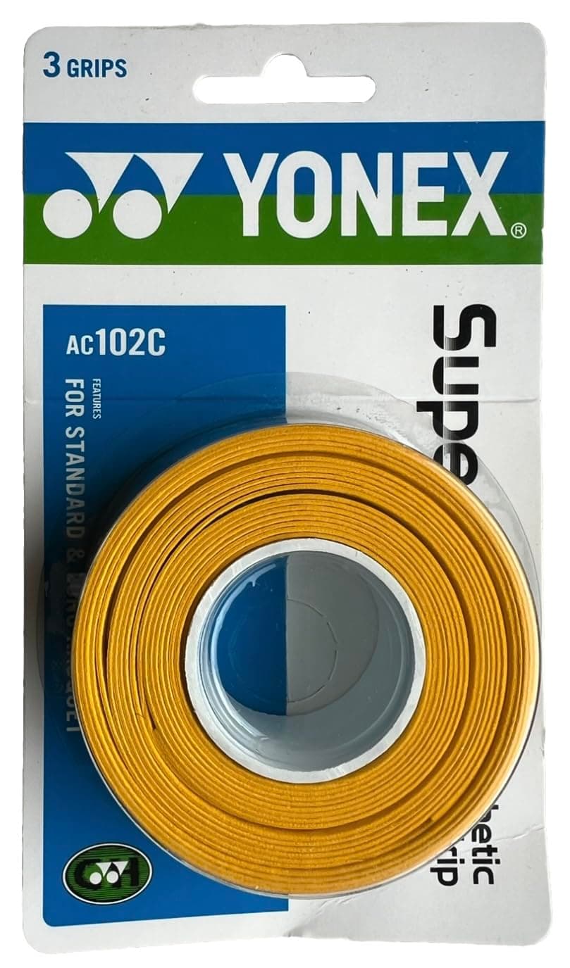 Yonex Overgrip Super GRAP 3 Pack - Tennis, Badminton, Squash - Choice of Colors
