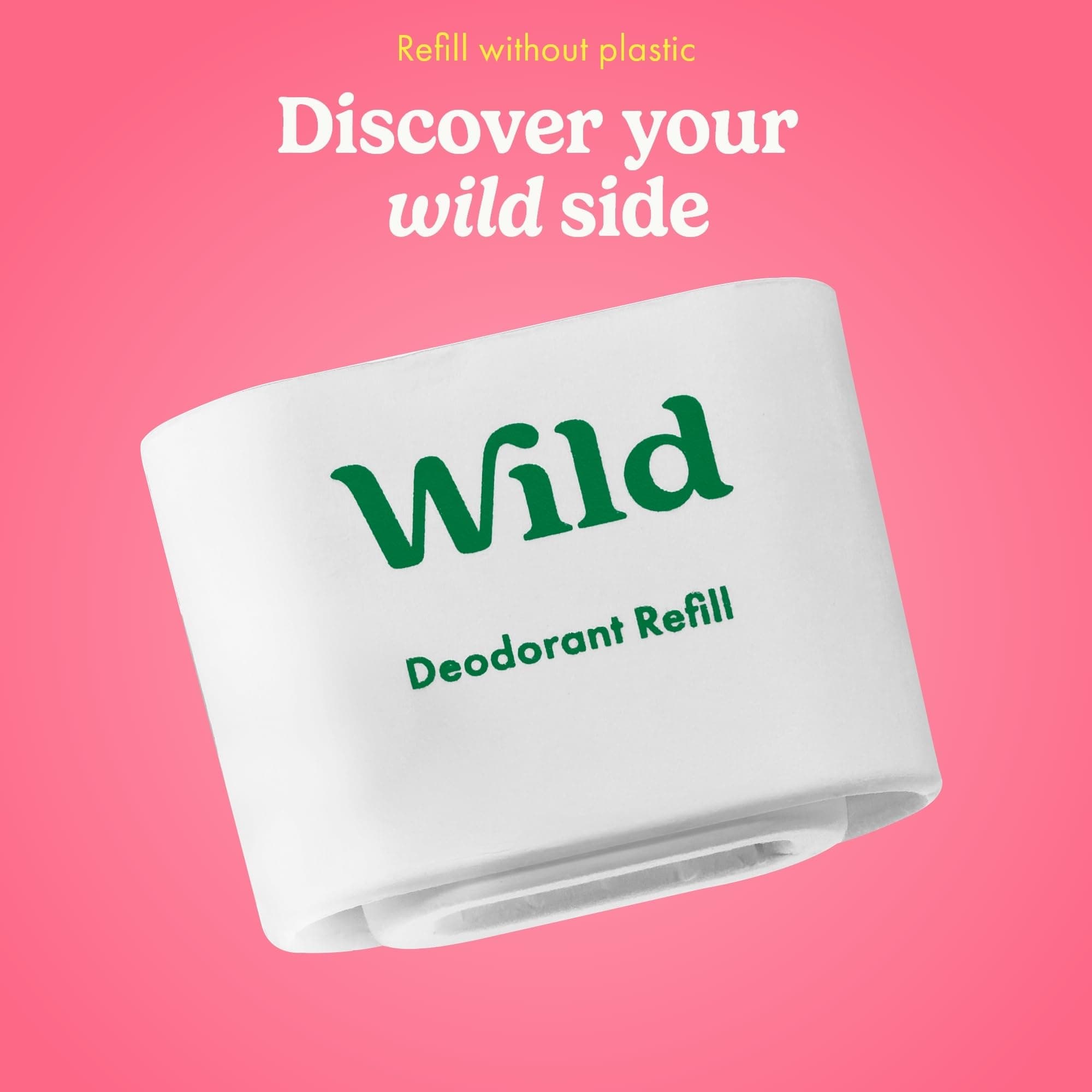 Wild - Cherry Blossom Refill Duo Pack - Natural Refillable Deodorant - Vegan & Eco-Friendly - Aluminium Free - Long Lasting Protection - Natural Ingredients - 2 Pack of 40g Refills