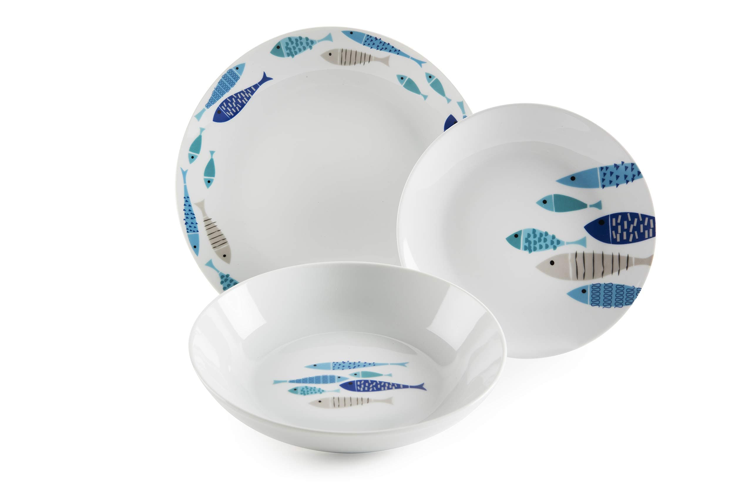 Tognana Excelsa Ocean North Sea 18-Piece Dinner Set, Porcelain