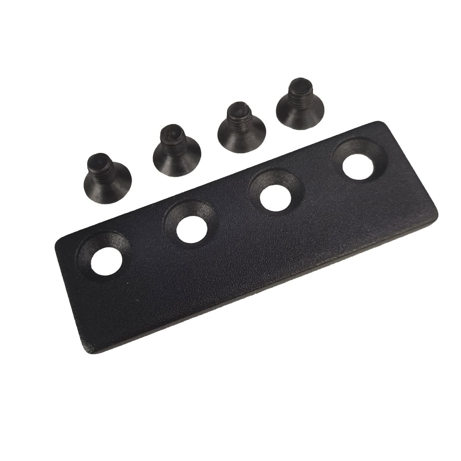 FREDBECK Sliding Barn Door Track Connector Black