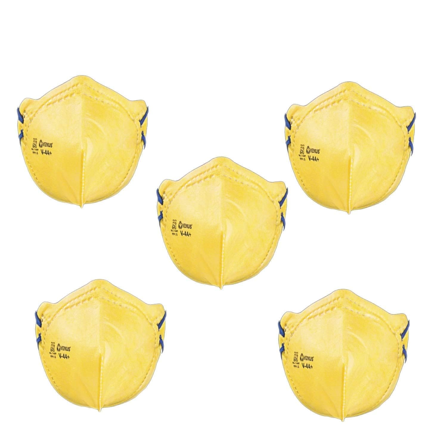 AutokraftZ Anti Pollution Dust Protective Face Mask (Navy Blue, Set of 5)